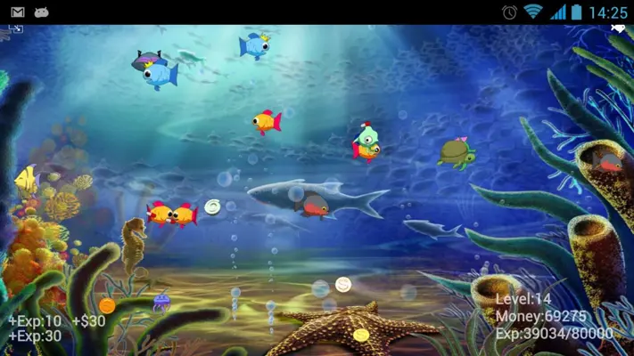 Insaniquarium Deluxe LWP android App screenshot 1