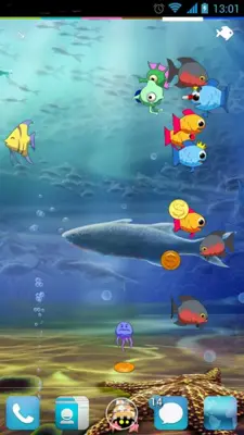 Insaniquarium Deluxe LWP android App screenshot 4